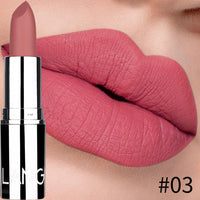 HKM-595603 Matte Silver Lipstick - Long-Lasting, Moisturizing Bullet Formula