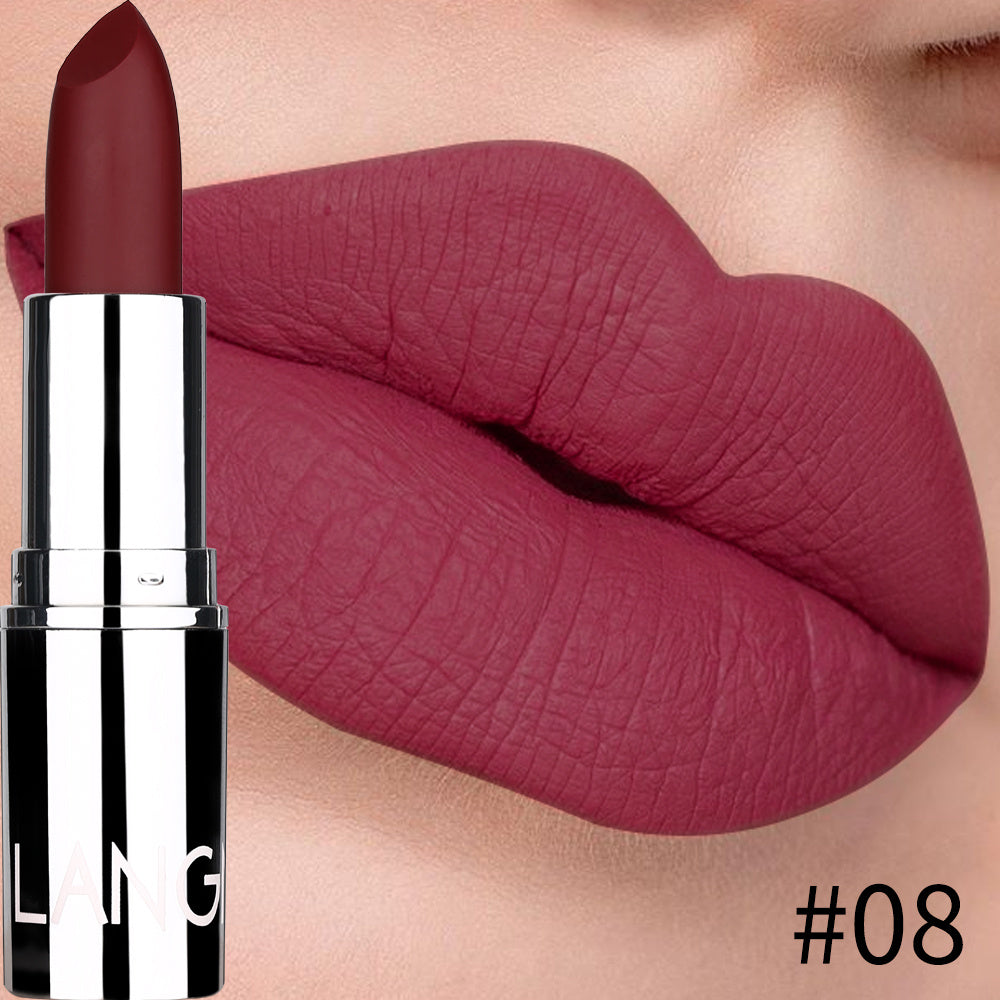 HKM-595603 Matte Silver Lipstick - Long-Lasting, Moisturizing Bullet Formula