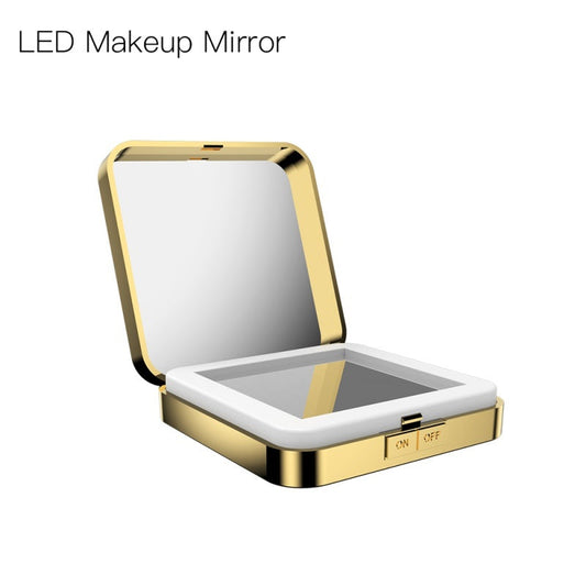KTX-466515 4x Magnification Makeup Mirror with Adjustable Brightness and Three Lighting Modes