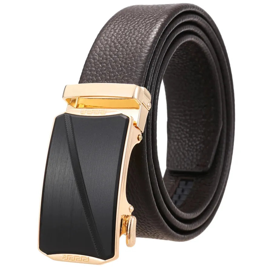 HKM-110163 Men's Top Layer Cowhide Leather Business Belt - Model LY36-24366-5