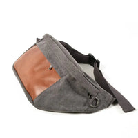 HKM-008723 Large Capacity Canvas Chest Bag for Outdoor Hiking and Sports