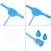 HKM-481171 Wearable Pet Bathing and Massage Gloves with Quick-Disconnect Hose and Adapters