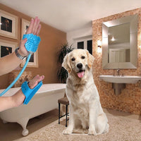 HKM-481171 Wearable Pet Bathing and Massage Gloves with Quick-Disconnect Hose and Adapters