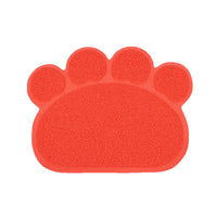 HKM-797267 PVC Cat Litter Mat with Paw Print Design - Non-Toxic and Waterproof, 30x40cm