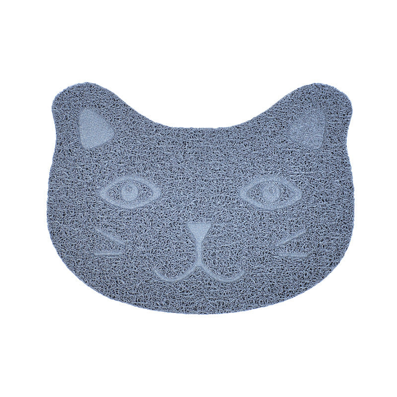 HKM-797267 PVC Cat Litter Mat with Paw Print Design - Non-Toxic and Waterproof, 30x40cm