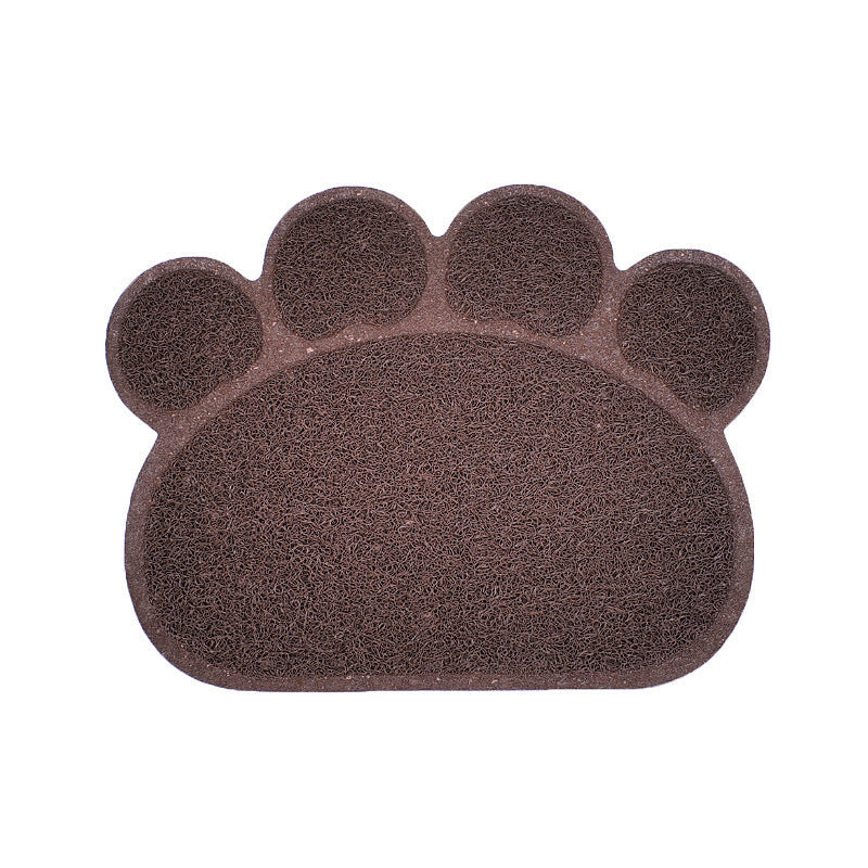 HKM-797267 PVC Cat Litter Mat with Paw Print Design - Non-Toxic and Waterproof, 30x40cm