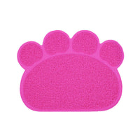 HKM-797267 PVC Cat Litter Mat with Paw Print Design - Non-Toxic and Waterproof, 30x40cm