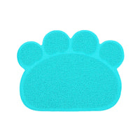 HKM-797267 PVC Cat Litter Mat with Paw Print Design - Non-Toxic and Waterproof, 30x40cm
