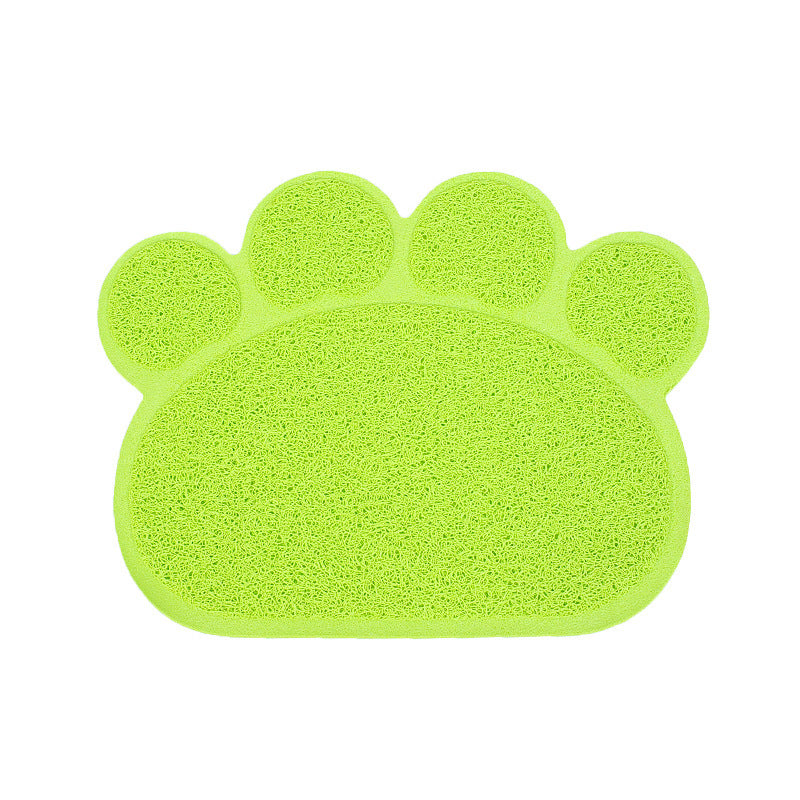 HKM-797267 PVC Cat Litter Mat with Paw Print Design - Non-Toxic and Waterproof, 30x40cm