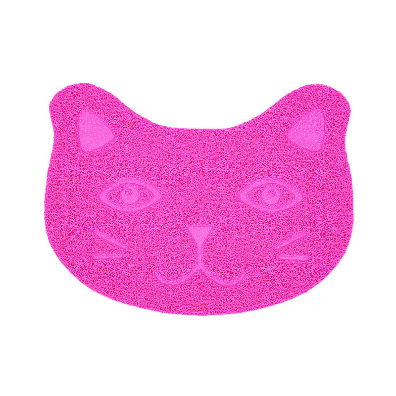 HKM-797267 PVC Cat Litter Mat with Paw Print Design - Non-Toxic and Waterproof, 30x40cm