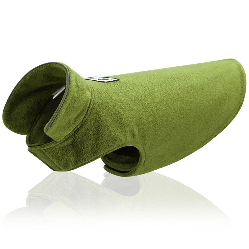 HKM-281427 Reversible Fleece Vest for Dogs - Warm Polar Fleece Clothing in Hemp Gray and Wine Red, Sizes XXS to XXXL