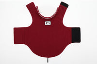 HKM-281427 Reversible Fleece Vest for Dogs - Warm Polar Fleece Clothing in Hemp Gray and Wine Red, Sizes XXS to XXXL