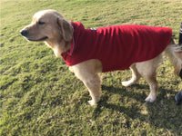 HKM-281427 Reversible Fleece Vest for Dogs - Warm Polar Fleece Clothing in Hemp Gray and Wine Red, Sizes XXS to XXXL