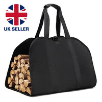 HKM-926547 Durable Canvas Firewood Log Carrier with Reinforced Straps for Easy Transport