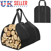 HKM-926547 Durable Canvas Firewood Log Carrier with Reinforced Straps for Easy Transport
