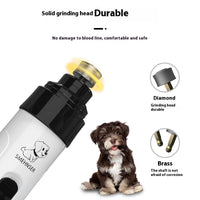 HKM-086803 Electric Dog Nail Clipper with LED Light and USB Charging Cable