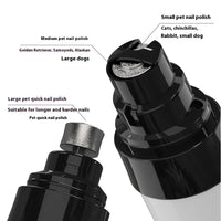 HKM-086803 Electric Dog Nail Clipper with LED Light and USB Charging Cable