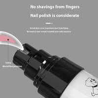 HKM-086803 Electric Dog Nail Clipper with LED Light and USB Charging Cable
