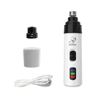 HKM-086803 Electric Dog Nail Clipper with LED Light and USB Charging Cable
