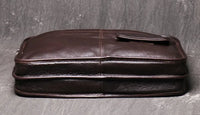 HKM-774291 Men's Leather Messenger Bag - Durable Handcrafted Cowhide with Large Capacity for Laptops and Essentials