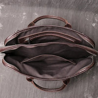 HKM-774291 Men's Leather Messenger Bag - Durable Handcrafted Cowhide with Large Capacity for Laptops and Essentials