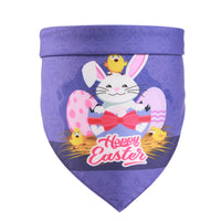 HKM-968403 Easter Bunny and Egg Scarf Pet Accessory for Dogs and Cats ¨C Multi-Pattern Saliva Towel