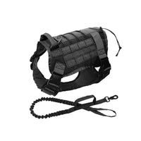 HKM-204179 Camouflage Tactical Training Vest for Large Dogs - Durable Nylon Pet Apparel