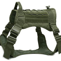 HKM-204179 Camouflage Tactical Training Vest for Large Dogs - Durable Nylon Pet Apparel