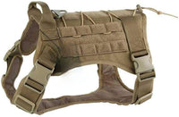 HKM-204179 Camouflage Tactical Training Vest for Large Dogs - Durable Nylon Pet Apparel