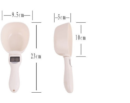 HKM-622547 Pet Food Measuring Shovel - Electronic ABS Spoon for Accurate Feeding & Hygienic Use