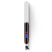 HKM-551891 Gold Ceramic Hair Straightener with LED Display, Adjustable Temperature for Wet and Dry Hair, 21mm-30mm Curling Iron