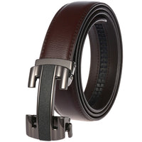 HKM-070803 Luxury Genuine Leather Men's Automatic Buckle Belt