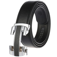 HKM-070803 Luxury Genuine Leather Men's Automatic Buckle Belt
