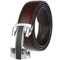 HKM-070803 Luxury Genuine Leather Men's Automatic Buckle Belt