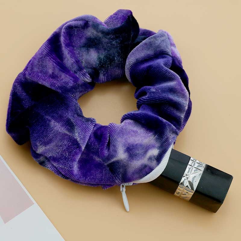 HKM-654739 Gradient Color Diamond Velvet Women's Headband - Simple Wave Weave Design