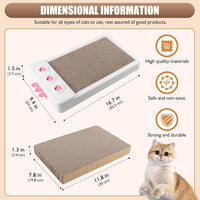 HKM-756115 Interactive Whack A Mole Cat Scratching Board - Cardboard Cat Scratcher and Enrichment Toy for Indoor Cats