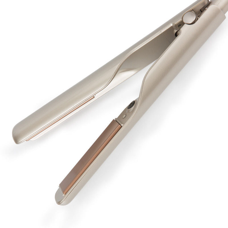 HKM-386835 Portable Hair Curling and Straightening Device in Black Pink and Light Champagne Gold, 220V