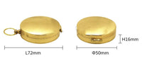 HKM-709523 Copper Pocket Watch Compass - Metal Flip Outdoor Navigation Tool