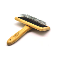 HKM-672019 Bamboo Wood Air Cushion Needle Comb for Pet Grooming - Available in Small, Medium, and Large Sizes