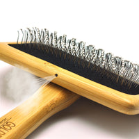 HKM-672019 Bamboo Wood Air Cushion Needle Comb for Pet Grooming - Available in Small, Medium, and Large Sizes
