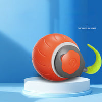 HKM-690259 Interactive Cat Ball Toy with Dual Speed Adjustment & USB Rechargeable Battery for Indoor Play