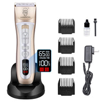 HKM-483987 Rechargeable Electric Pet and Child Hair Clippers with Limit Combs and Accessories