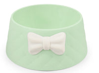 HKM-307219 Bow Rhombus Cat Bowl in Pink, Green, Grey, and Mixed Colors - Durable PP Material