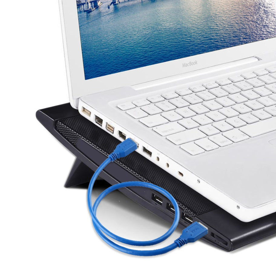 KTX-000019 USB 3.0 A Male to A Male Data Transfer Cable, 60CM, Blue/Black, High-Speed Connection