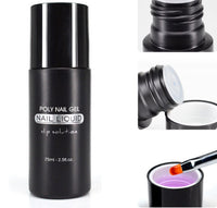 HKM-105491 Poly Nail Gel Kit for Nail Extension and Design - 45g Transparent Jelly Gel and 100 Nail Tips