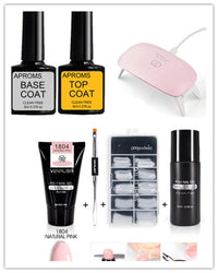 HKM-105491 Poly Nail Gel Kit for Nail Extension and Design - 45g Transparent Jelly Gel and 100 Nail Tips