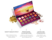 HKM-080211 Sunset Floating Eyeshadow Palette - Versatile Colors for Stunning Looks