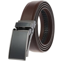 HKM-691091 Fashionable Automatic Buckle Genuine Leather Belt for Men