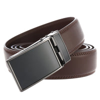 HKM-691091 Fashionable Automatic Buckle Genuine Leather Belt for Men