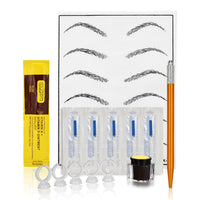 HKM-612755 Golden Practice Leather Eyebrow Tattoo Suit - Small Pointed Design WMTZ0092_01 & WMTZ0092_02